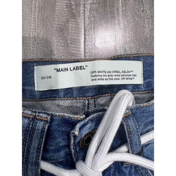 Off-White Diag Slim Regular Jeans 'Bleach' men size 29 - Picture 8 of 12